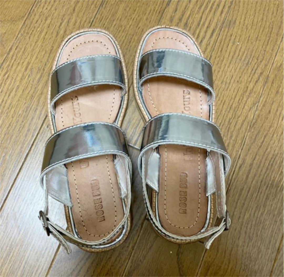 限定品 ROSE メタリック サンダル S75iX-m26583850958 BUD 低価大人気