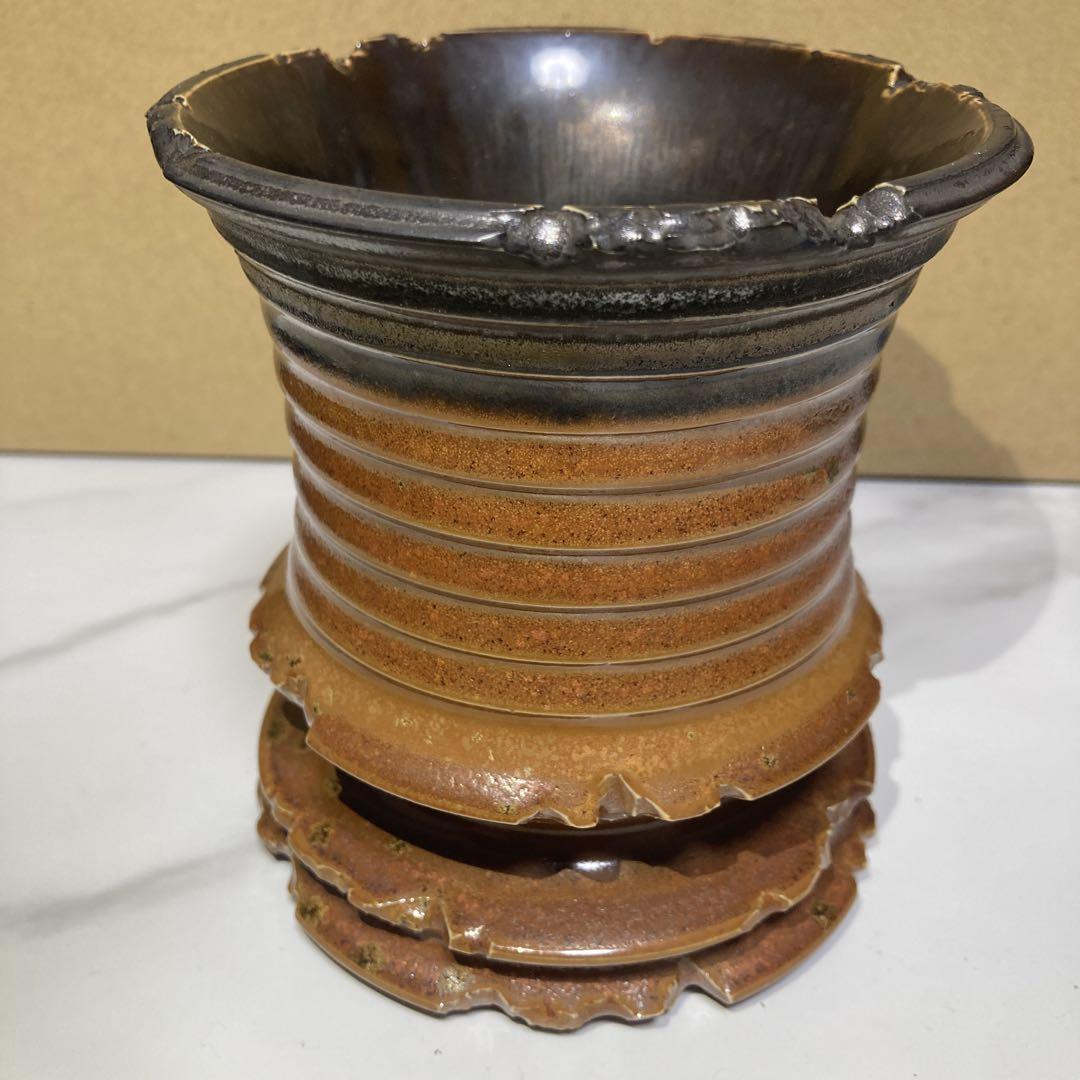 Mサイズ 3セット植木鉢 陶器