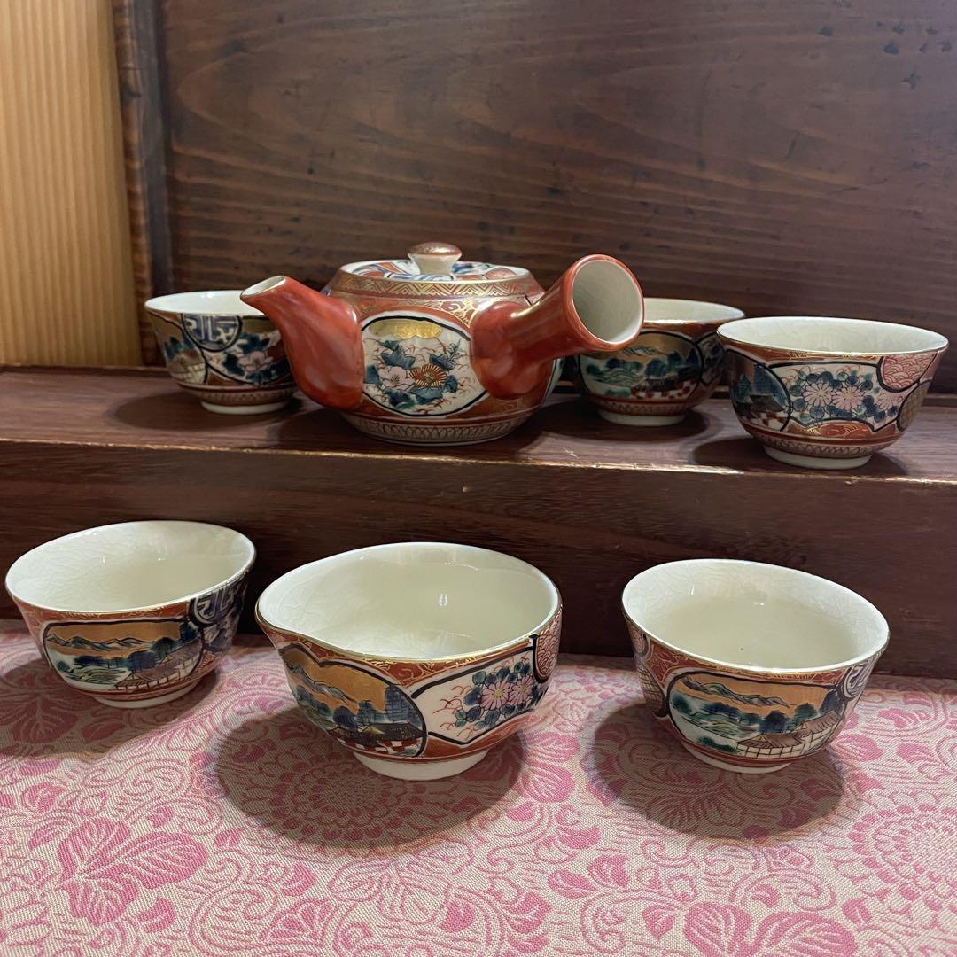 九谷焼　庄三　煎茶器揃