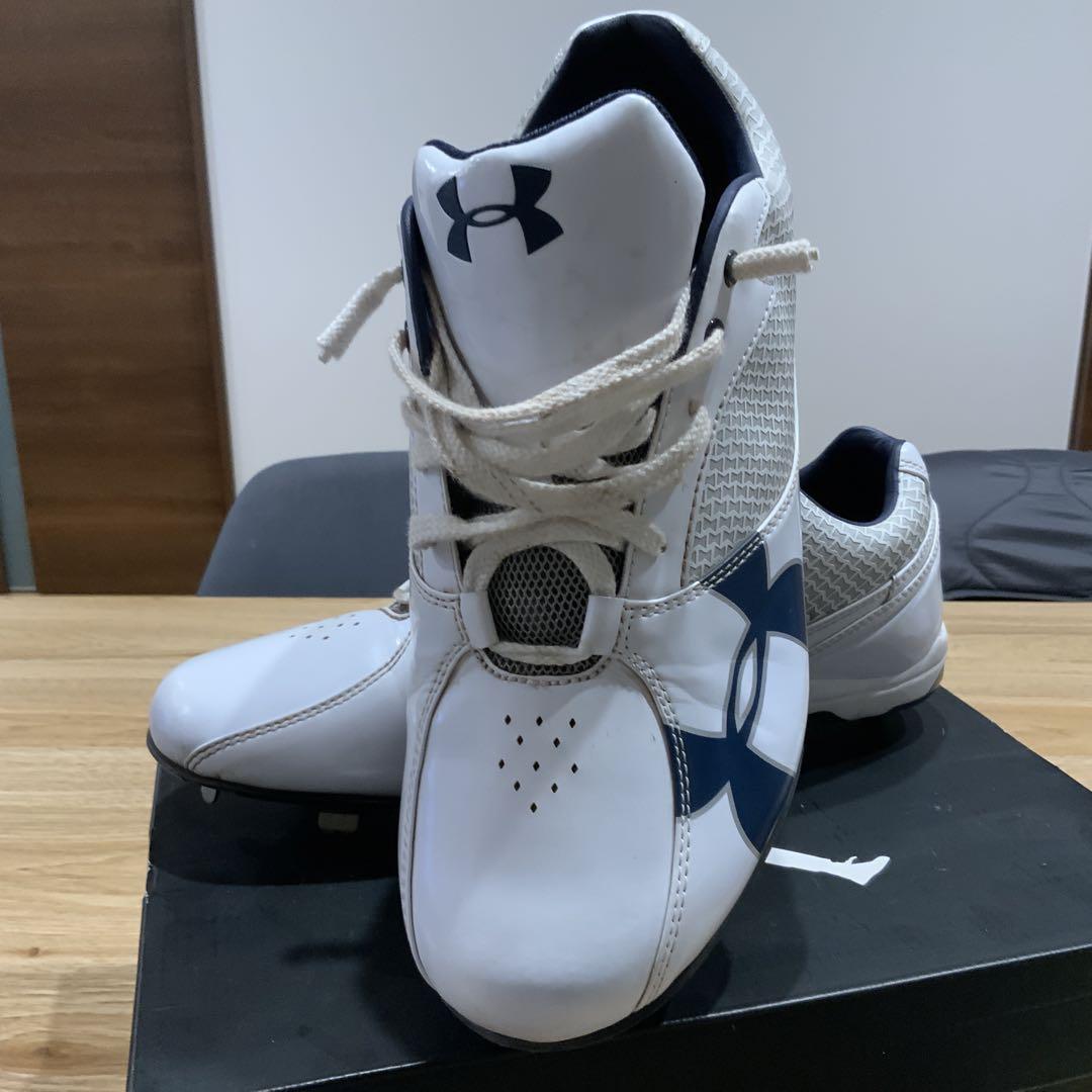 Under Armour スパイクシューズ ホワイト/ネイビー