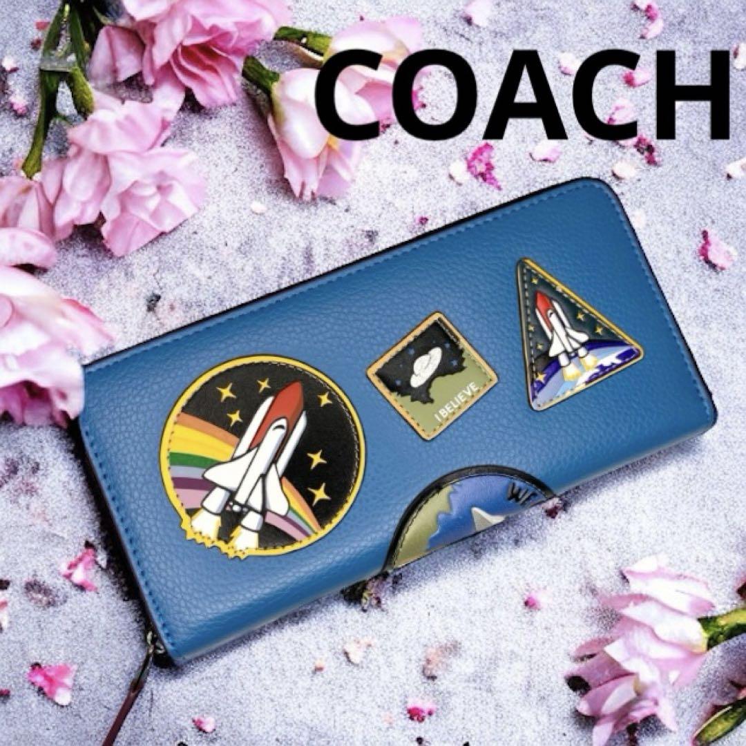 コーチ COACH×スペースアコーディオン 長財布 新品