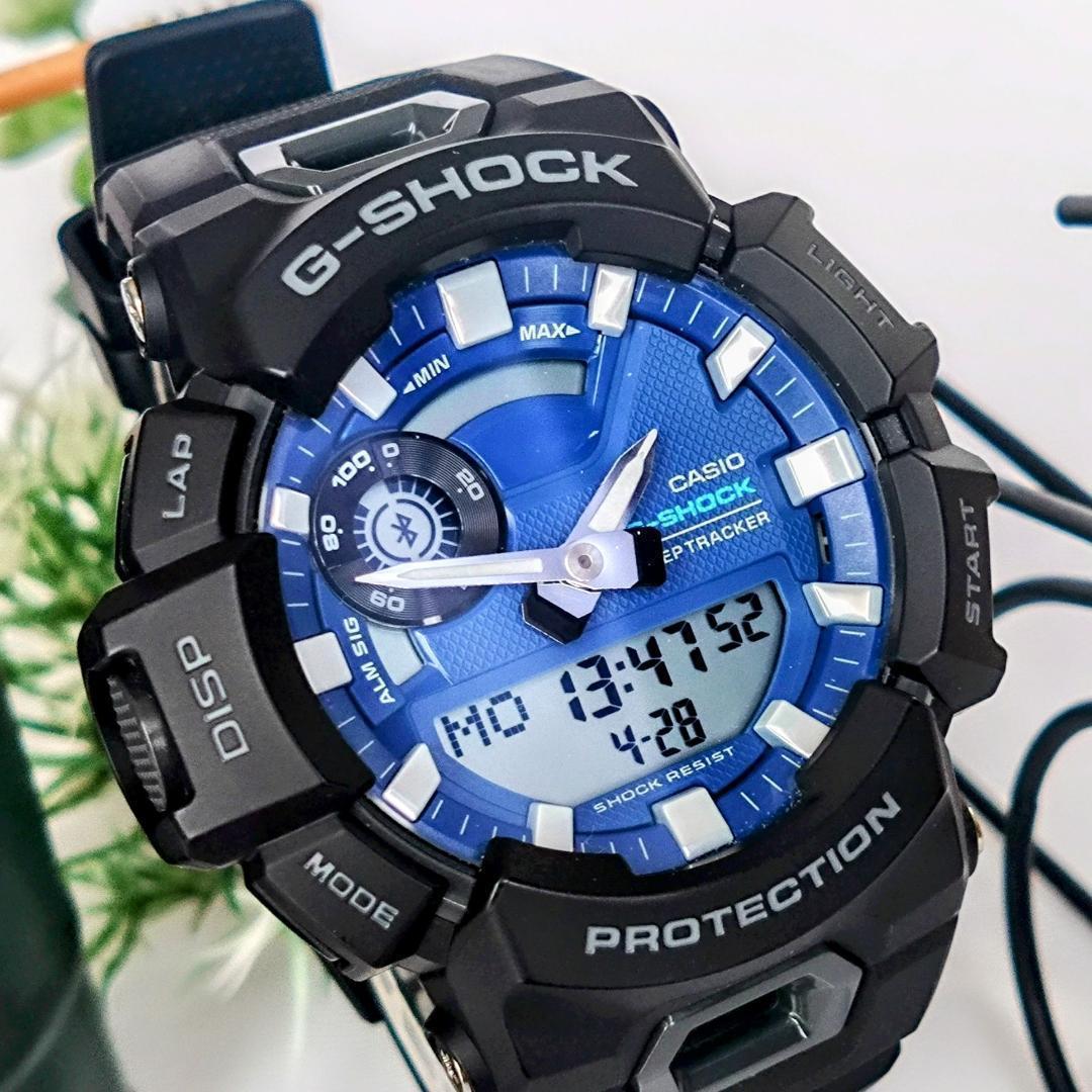 良品＆高機能 CASIOカシオ メンズ腕時計G-SHOCKブルー箱付きスマホ連動 良品＆高機能 CASIOカシオ メンズ腕時計G-SHOCKブルー箱付き