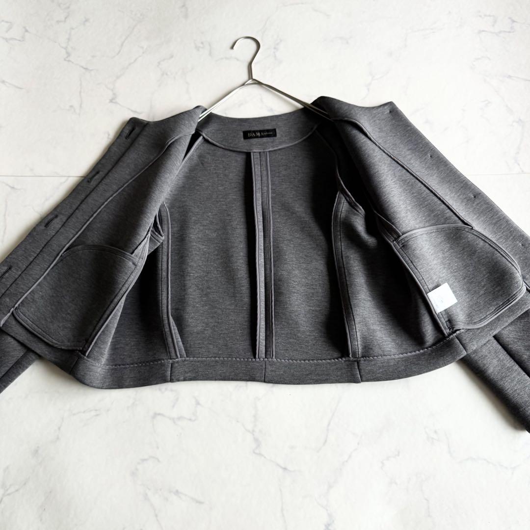 【送料込】 極美品 現行タグ 近年 ダーマコレクション ノーカラー ジャケット・アウター