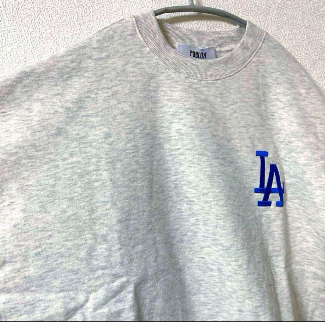 【新品】MLB ドジャース　 トレーナー　スウェット　裏起毛　刺繍ロゴ　大谷翔平