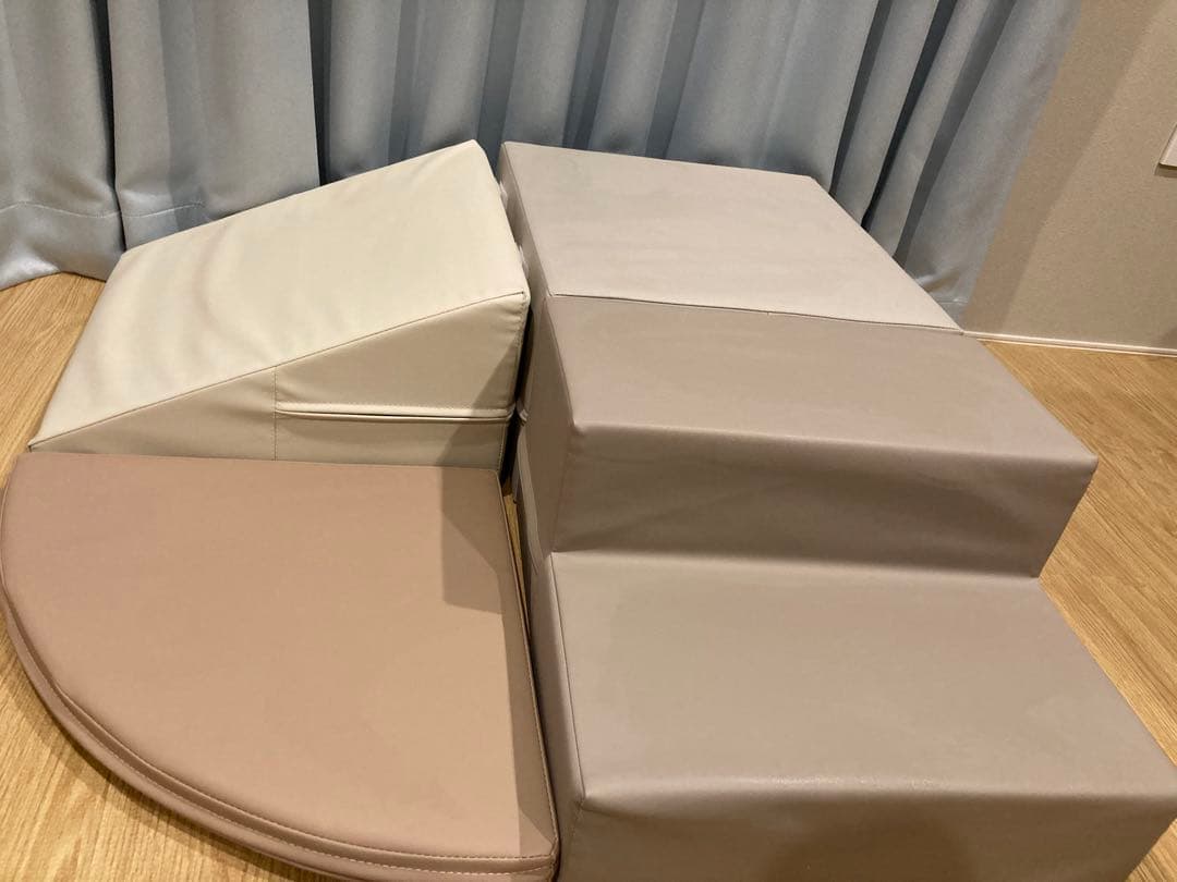 室内遊具セット 4ピース ベージュ・ブラウン