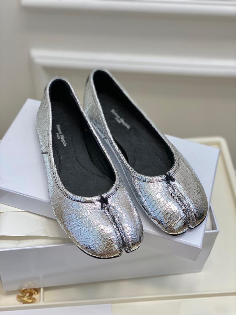 Maison Margiela 38 Tabi バレエ シルバー