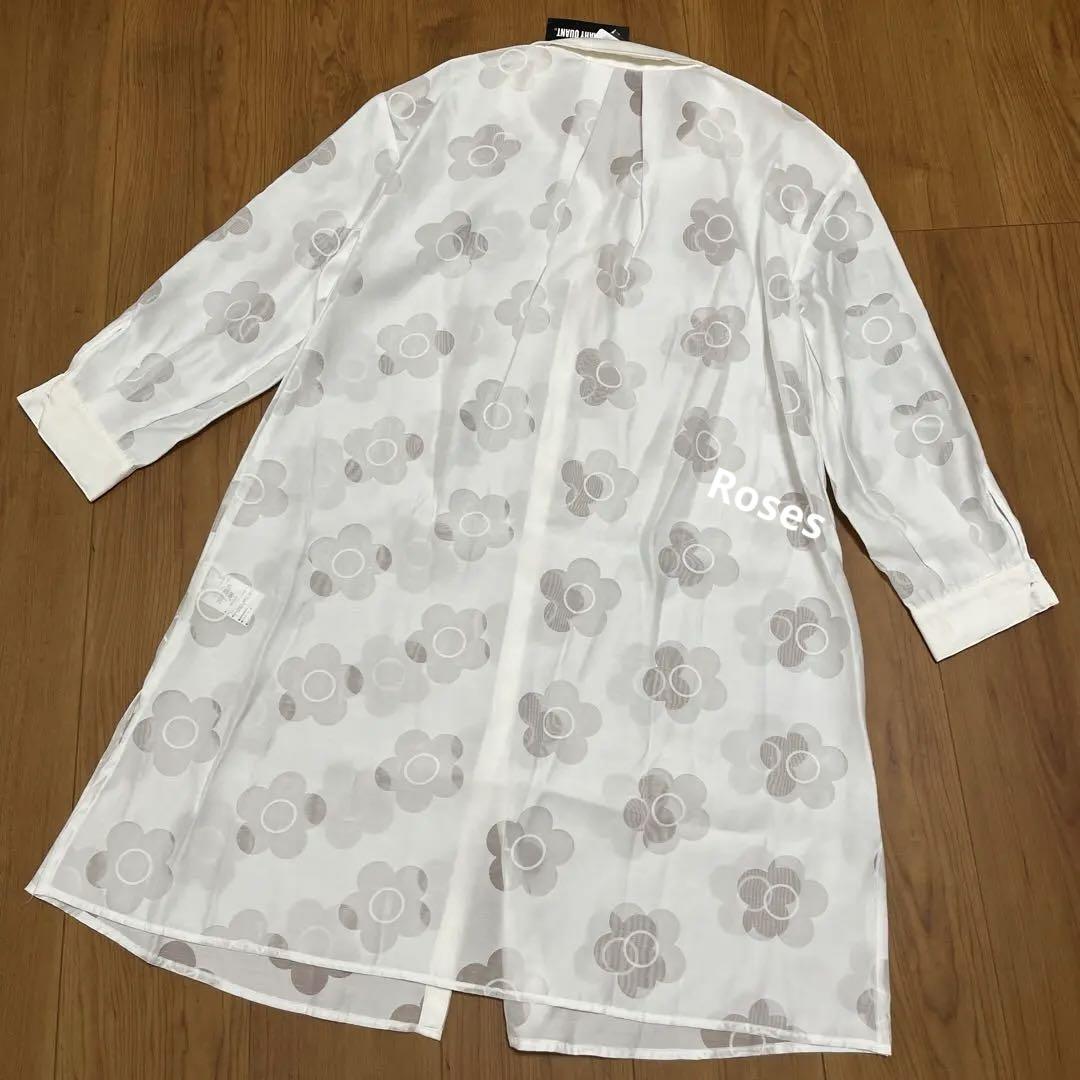 総柄デイジーシアー ロングシャツ