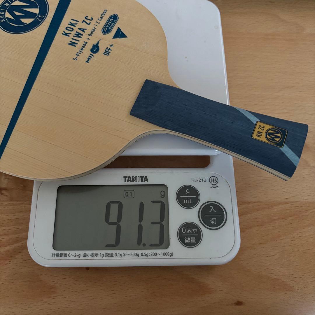 【新品未使用】VICTAS 丹羽孝希ZC FL 重量91.3ｇ