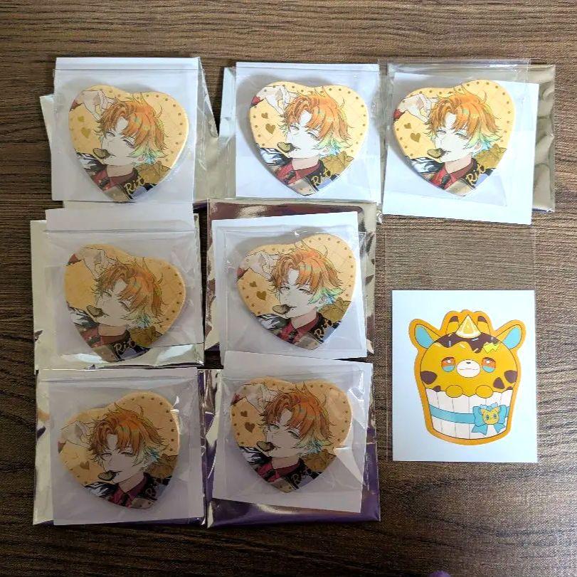 Melty Valentine バレンタイン ハート型缶バッジ 宇佐美リト Vtuber