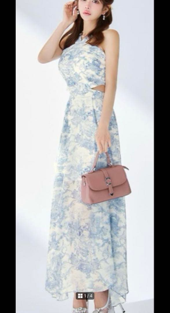 Andy フラワープリント ワンピース