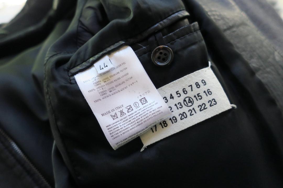 Masion Martin Margiela 14 レザーライダースジャケット