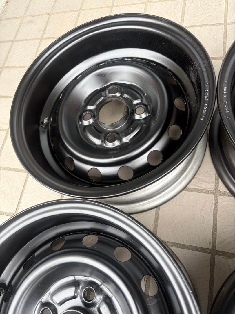 12インチ5J鉄ホイール傷や汚れあり