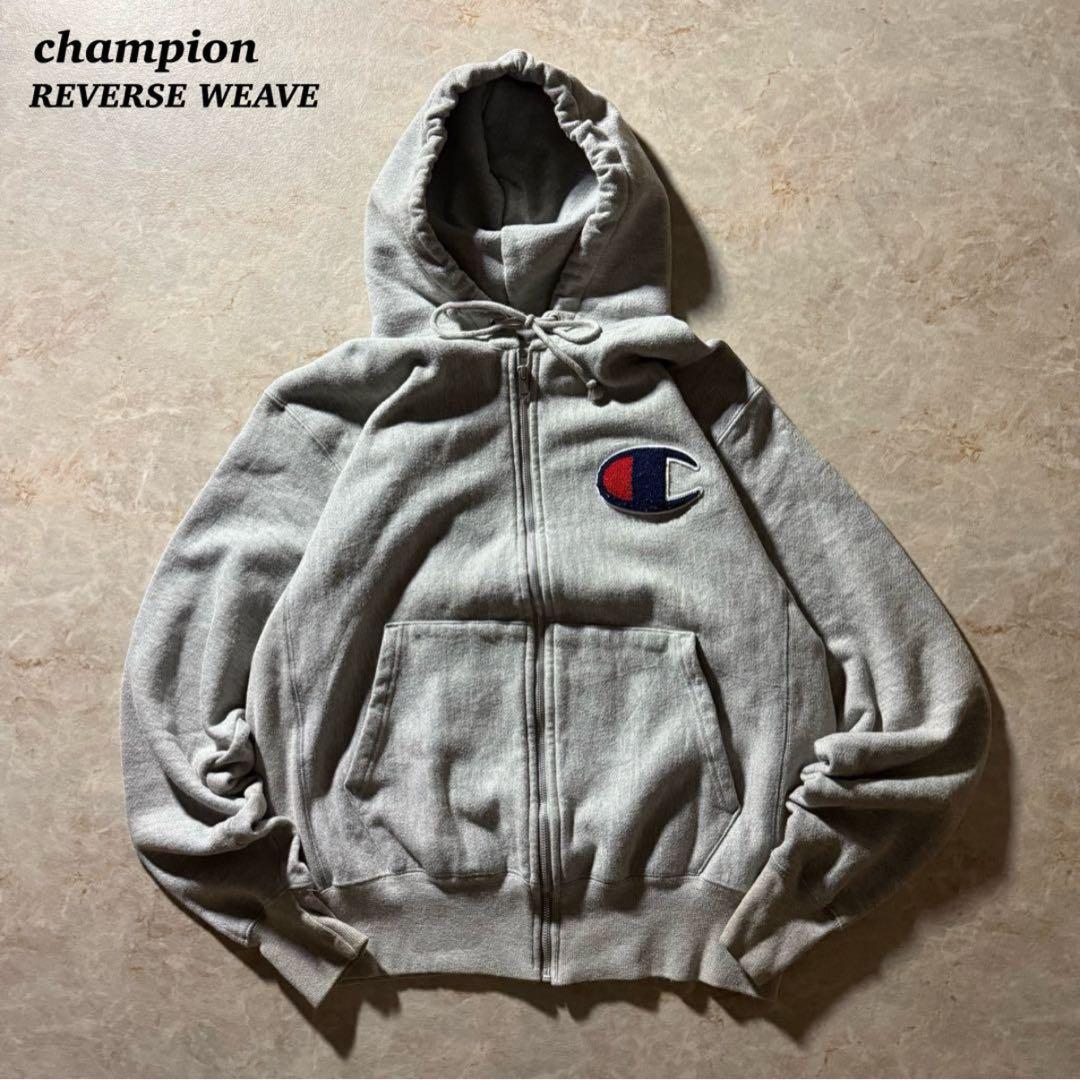 champion REVERSE WEAVEジップアップパーカー短丈unisex