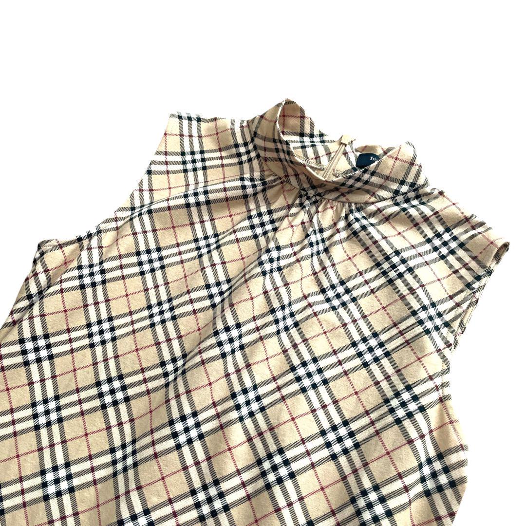 美品 Burberry London ノバチェック ノースリーブ サイズ1