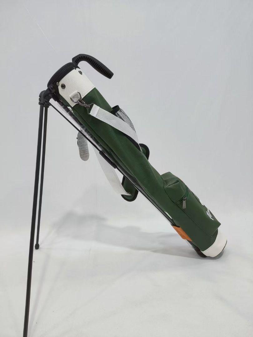 Malbon golf ゴルフ スタンド付きキャディバッグ グリーン ホワイト