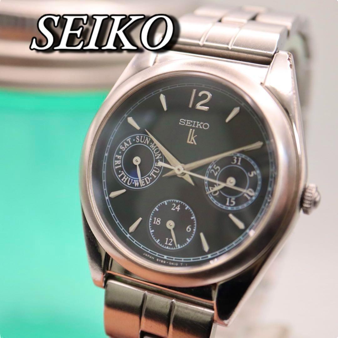 SEIKO ルキア ラウンド スモセコ シルバー レディース腕時計 1209