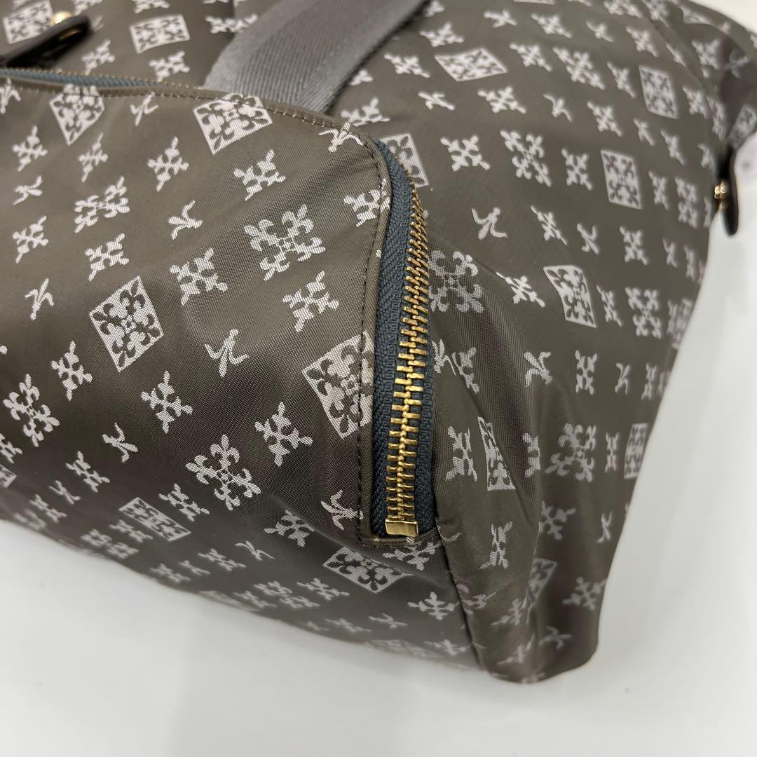 ○9241 russet ラシット ボストンバッグ 2way グレージュ系 総柄 ○9241 russet ラシット ボストンバッグ 2way グレージュ系 総柄