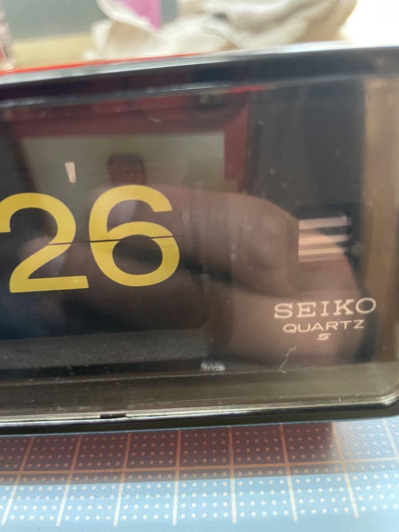 レトロ　SEIKO 時計　【m940 パタパタ時計　目覚まし時計　ヴィンテージ】