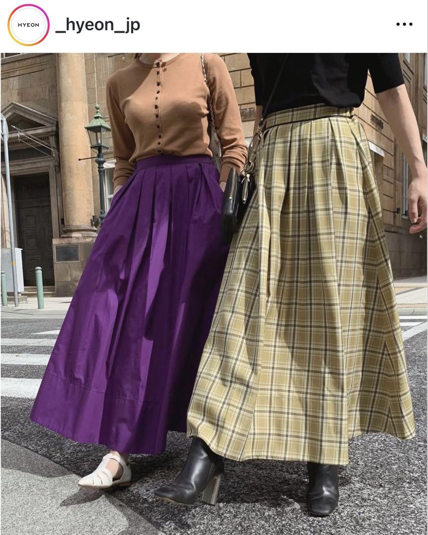 ※値下げ※hyeon パープル ロングスカート 新品未使用 値下げ※hyeon パープル ロングスカート 新品未使用 - メルカリ