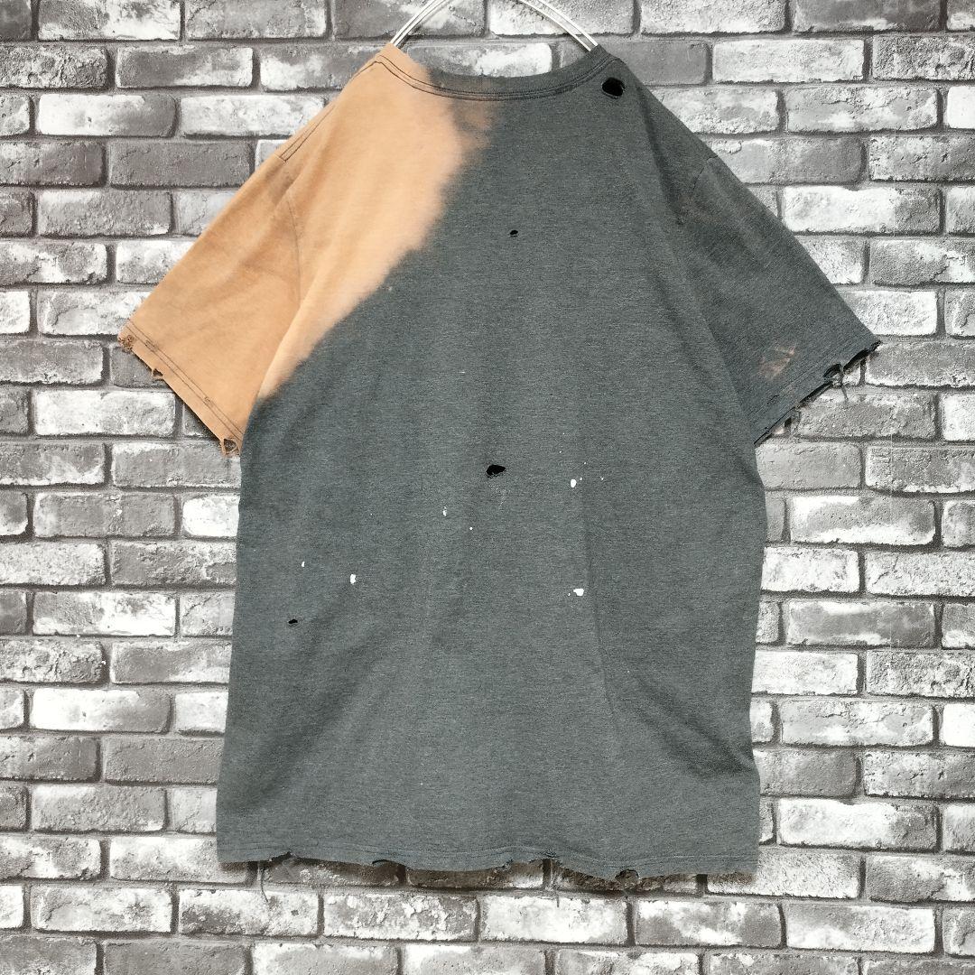 鬼フェード アディダス 超オーバーサイズ ボロTシャツtシャツ 襤褸 boro