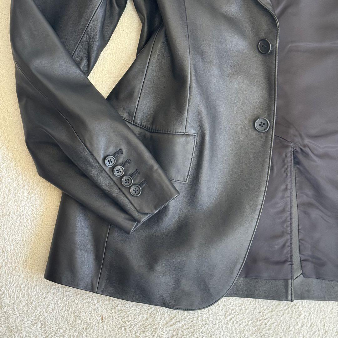 極美品★ポールスミス コレクション　ラム　レザー　テーラード ジャケット　ＸＬ