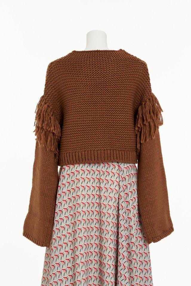 クレイミー Lace up Fringe Knit 9vzkr-m26629194760 最新作通販