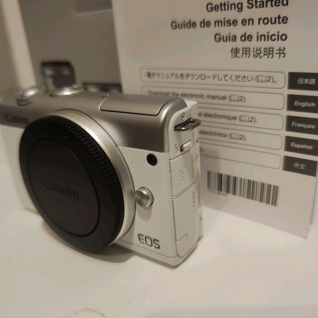 Canon EOS M200 ミラーレス一眼カメラ ホワイト ダブルレンズ