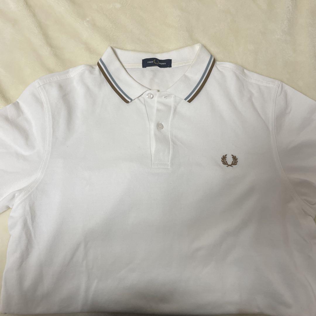 【新品】FRED PERRY ホワイト ポロシャツ M FRED PERRY ホワイト ポロシャツ Mオンライン ショッピング 通販