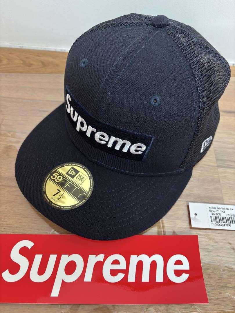 帽子 Supreme Box Logo Mesh Back New Era Navy