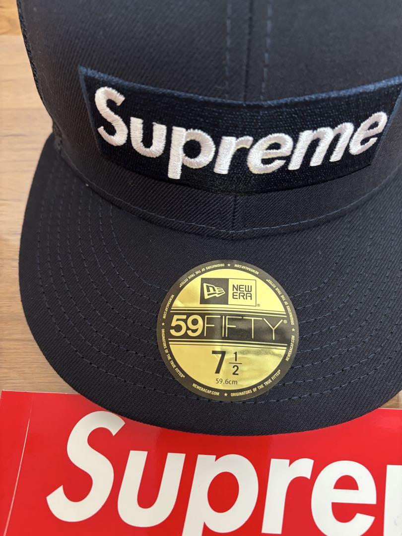 帽子 Supreme Box Logo Mesh Back New Era Navy