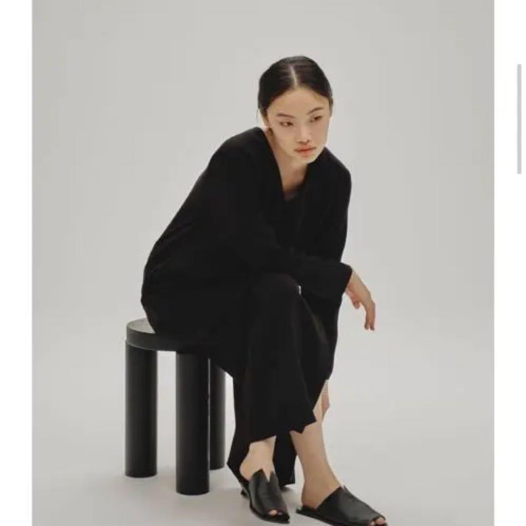 Vneck Narrow Dress TODAYFULブラック ワンピース
