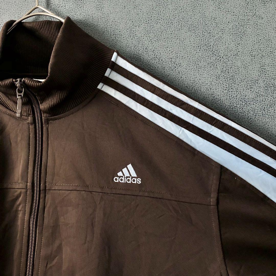 【★adidas×万国旗タグ】レディース2XOT 刺繍 トラックジャケット 古着