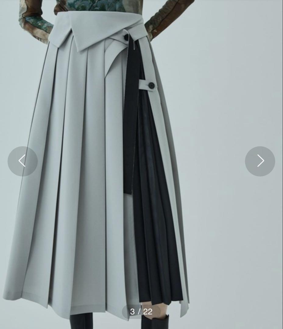 ゆの様UNITED TOKYO 大人気商品ビジーアートプリーツスカート
