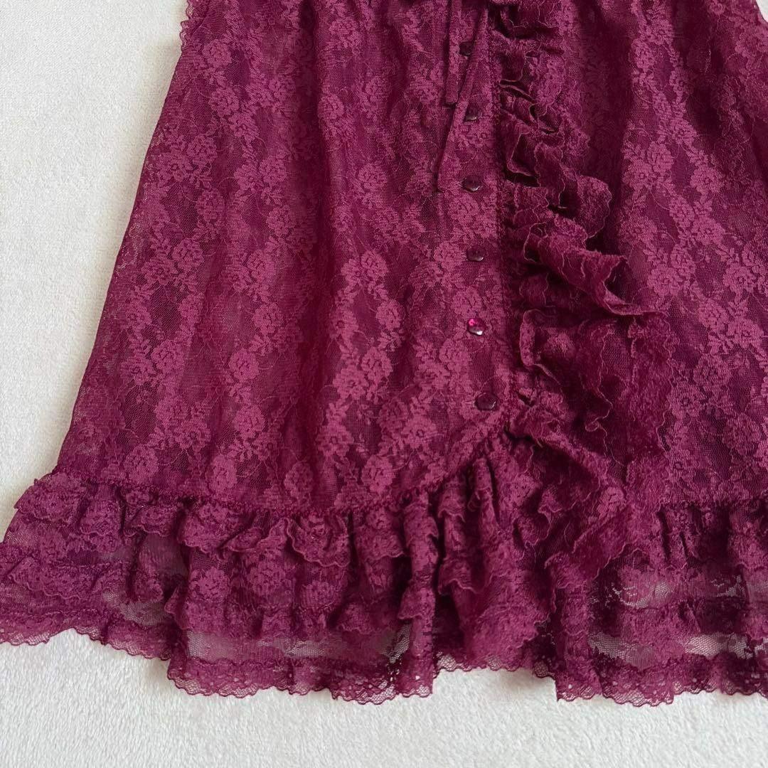 【極美品】PINK HOUSE ノースリーブブラウス チュールレース 【極美品】PINK HOUSE ノースリーブブラウス チュールレース