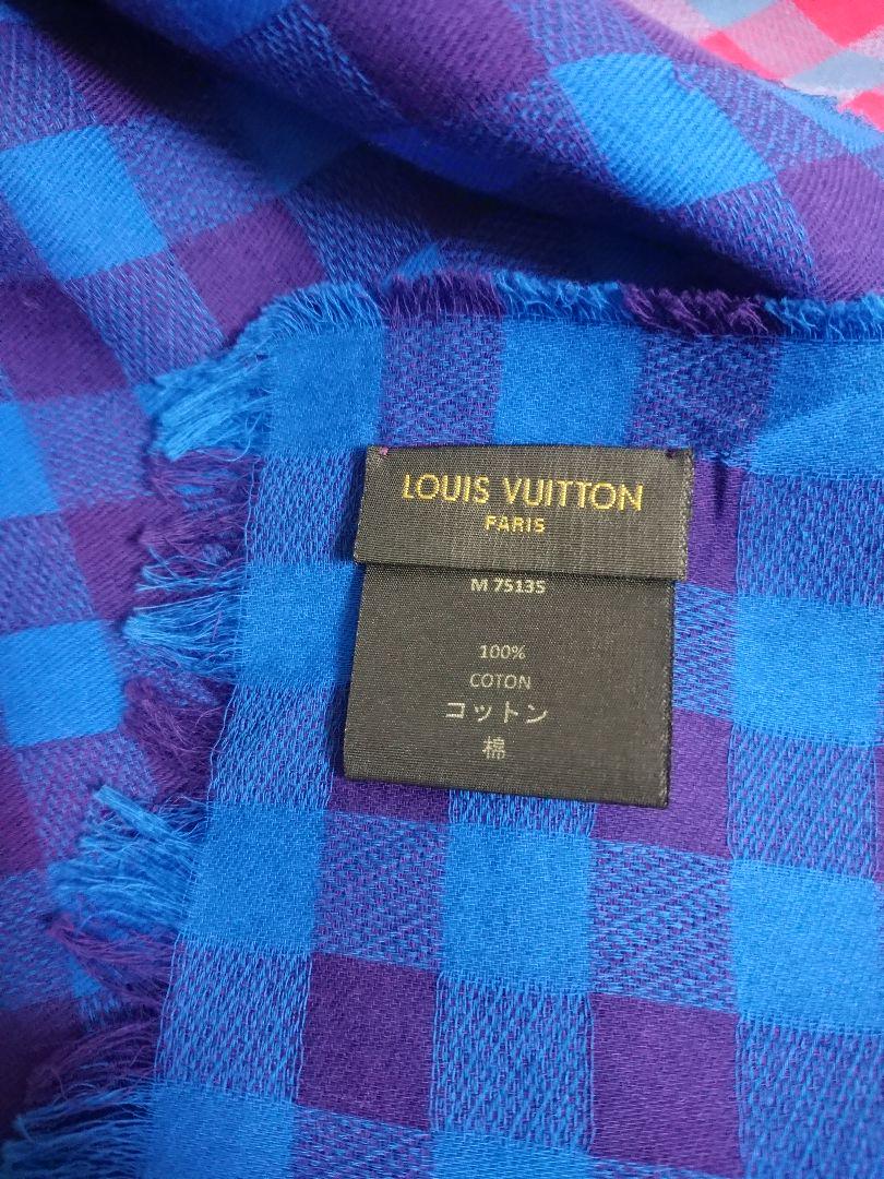 ルイ・ヴィトン LOUIS VUITTON ストール マサイ チェック グラデ