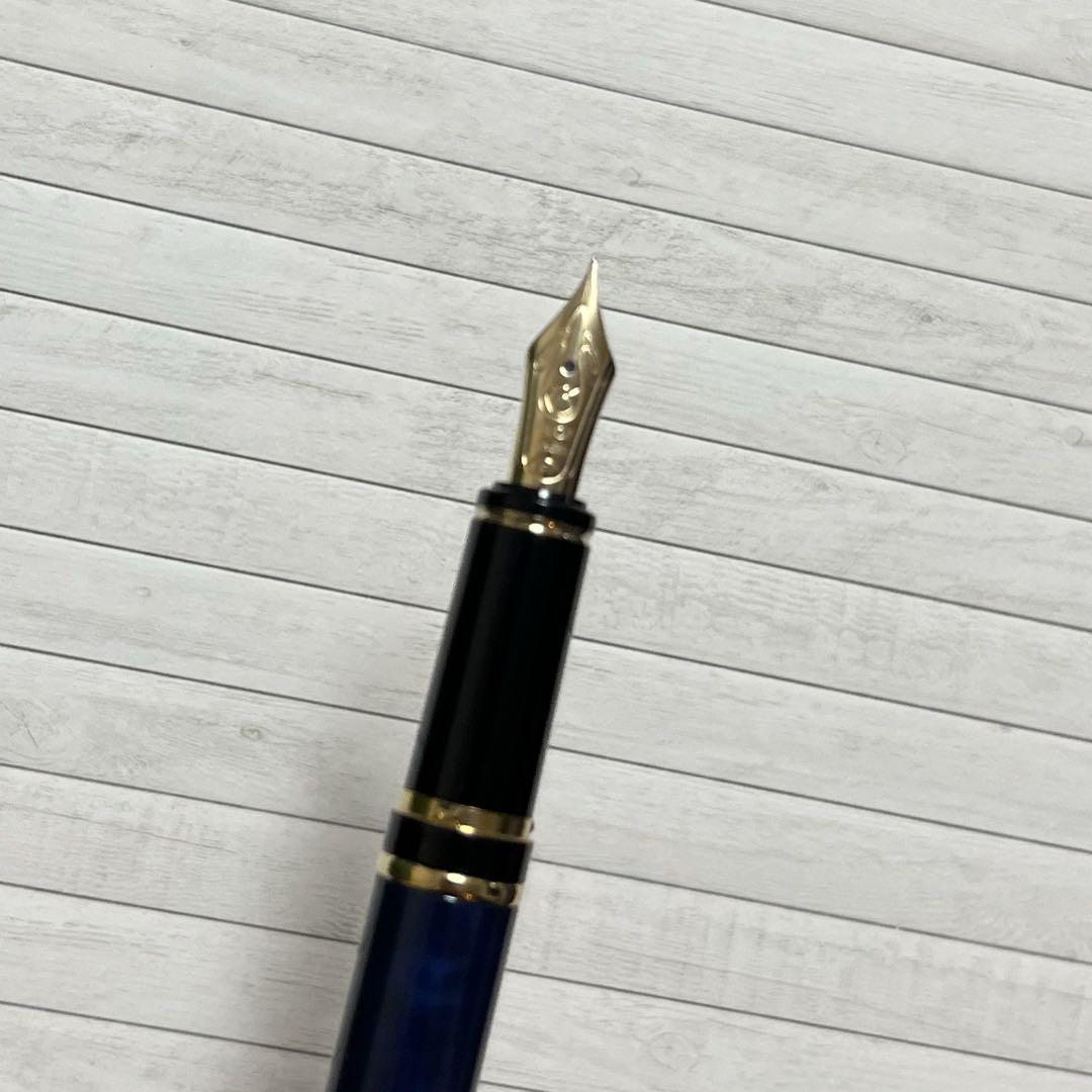 【廃番/訳アリ品】PILOT パイロット 初代グランセ ブラック＆ブルー 万年筆