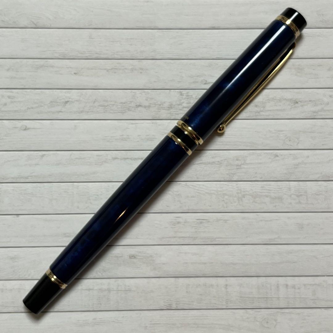 【廃番/訳アリ品】PILOT パイロット 初代グランセ ブラック＆ブルー 万年筆