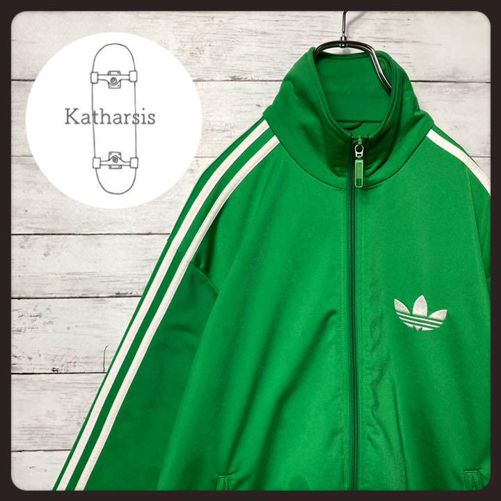 11816円 超安い 《希少カラー》adidas アディダス☆ジャージ L 刺繍 通信販売サイト 《希少カラー》アディダス adidas☆ジャージ L 刺繍ロゴ グリーン① ジャージ