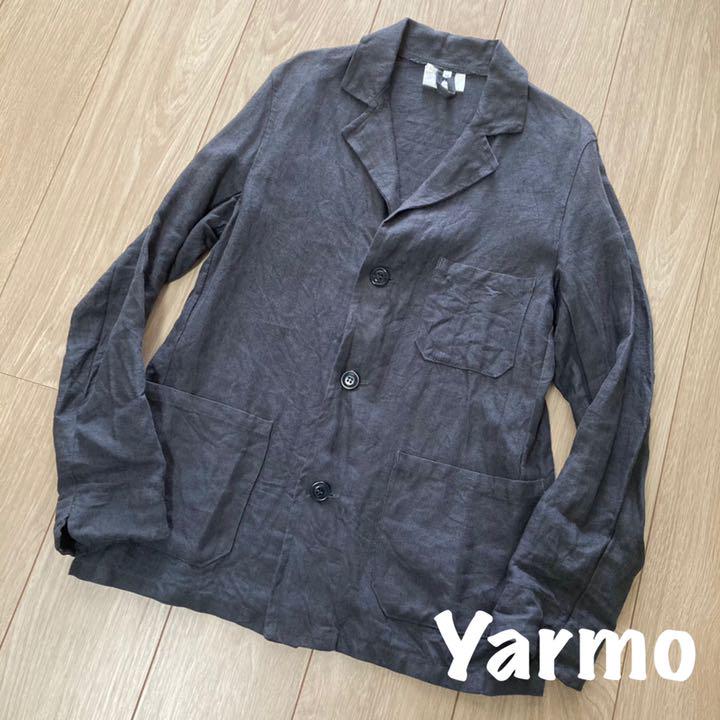 超激得大得価 ヤーモ yarmo リネン テーラード ドライバーズ ジャケット 38 kqxRP-m26649920624 新作得価