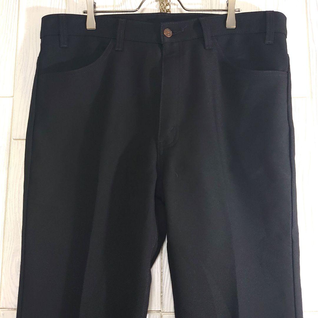 人気 リーバイス517 スラックス W38 ブラック ポリ セミフレア 古着 人気 リーバイス517 スラックス W38 ブラック ポリ セミフレア 古着