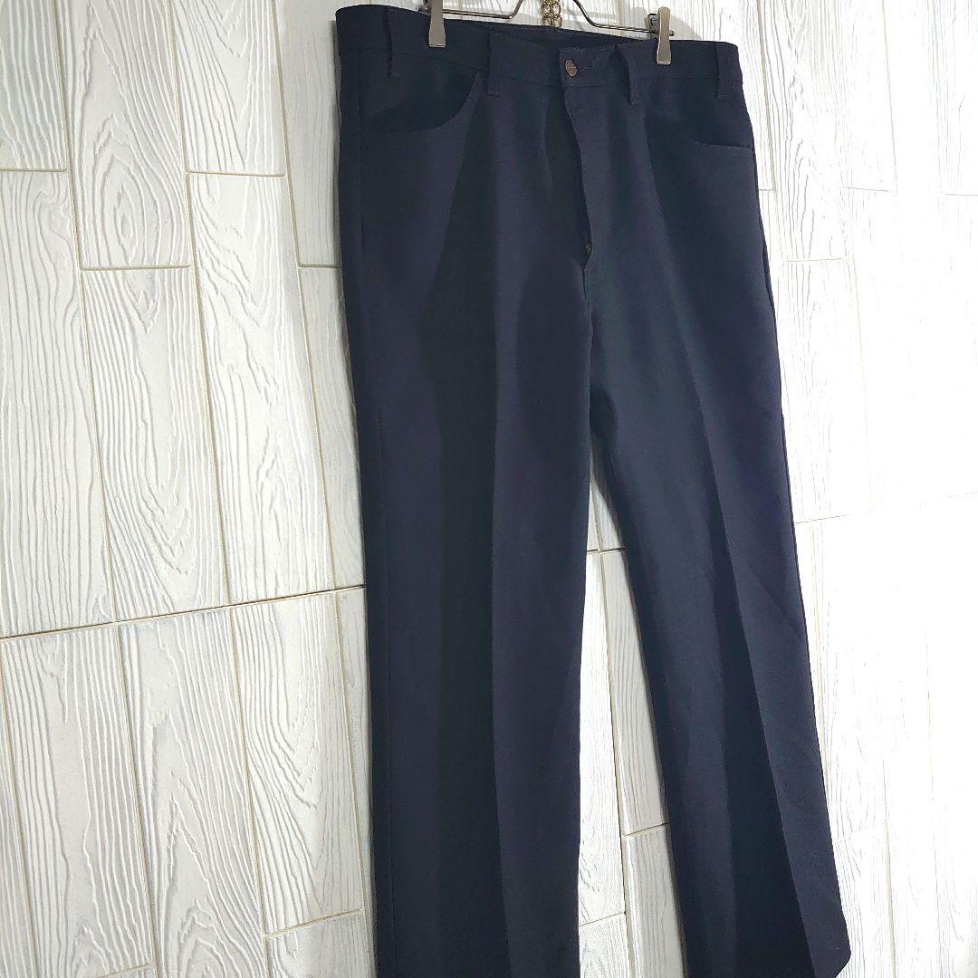 人気 リーバイス517 スラックス W38 ブラック ポリ セミフレア 古着 人気 リーバイス517 スラックス W38 ブラック ポリ セミフレア 古着