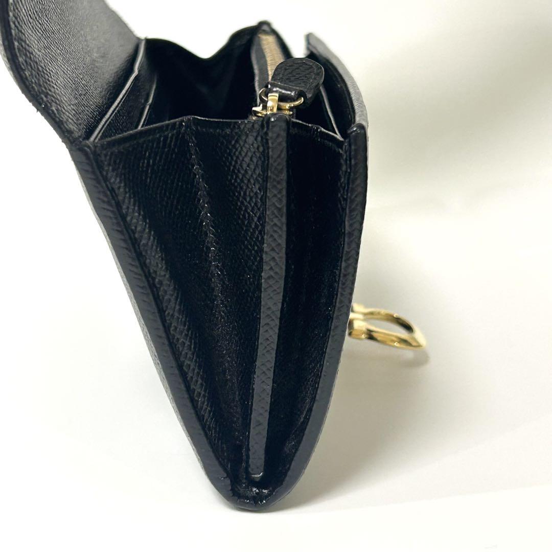 【美品】Ferragamo フェラガモ　長財布　ガンチーニ　レザー