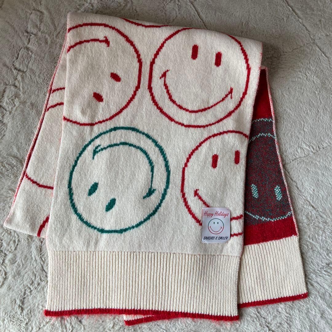 SANDRO X SMILEY スマイリーマフラーSandro