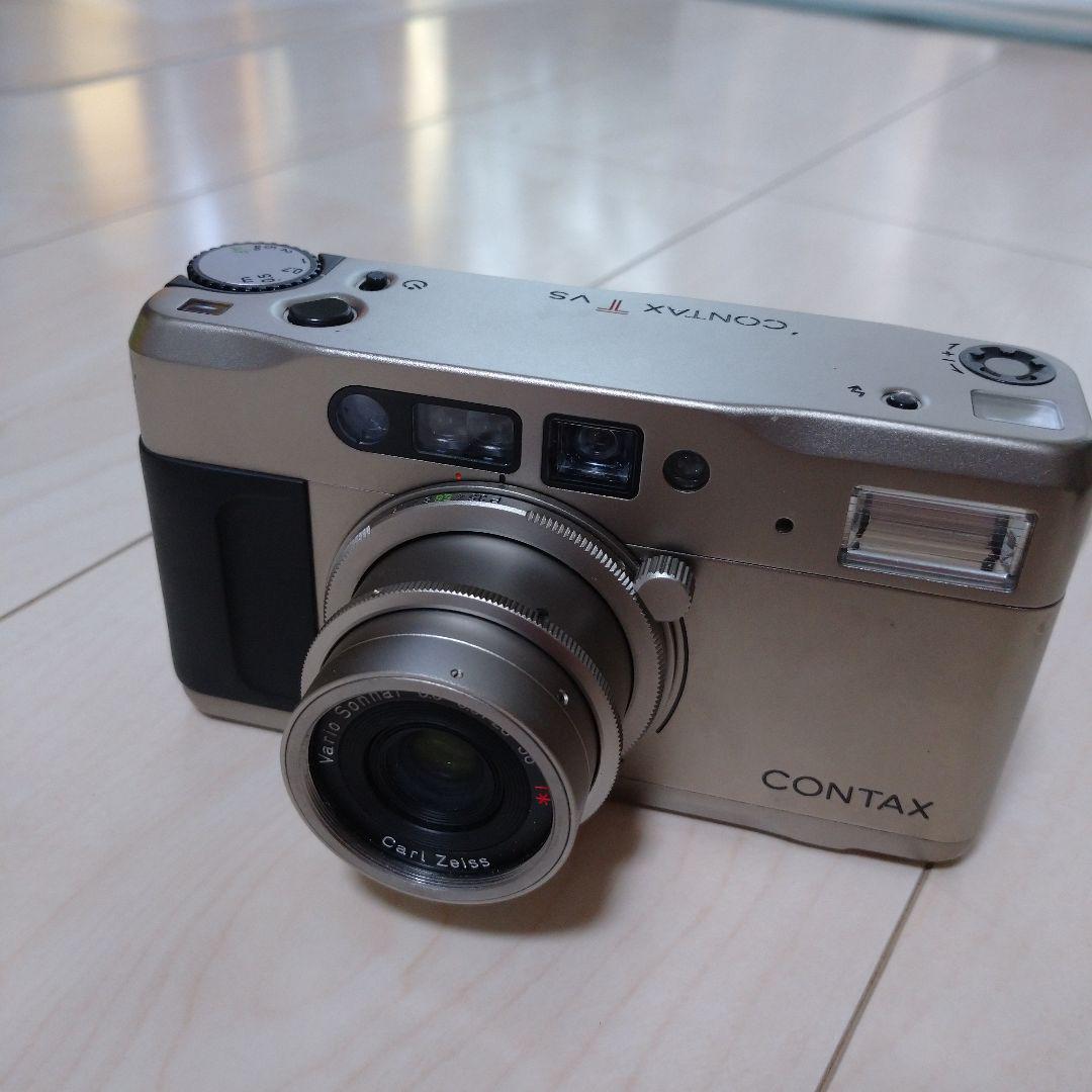 CONTAX TVS シルバー フィルムカメラ ケース付き - メルカリ