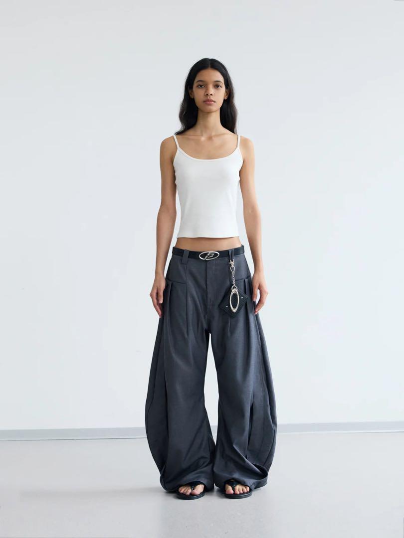 パンツ Peoplesense Pleated Trousers Peoplestyle