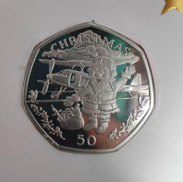 1996 ジブラルタル クリスマス 50ペンス硬貨 - メルカリ