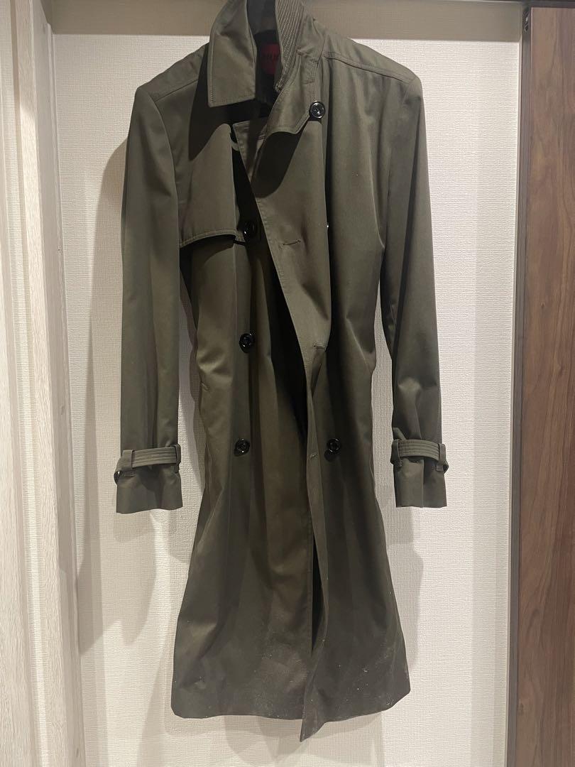 HUGO BOSS ほぼ未使用品トレンチコートカーキ