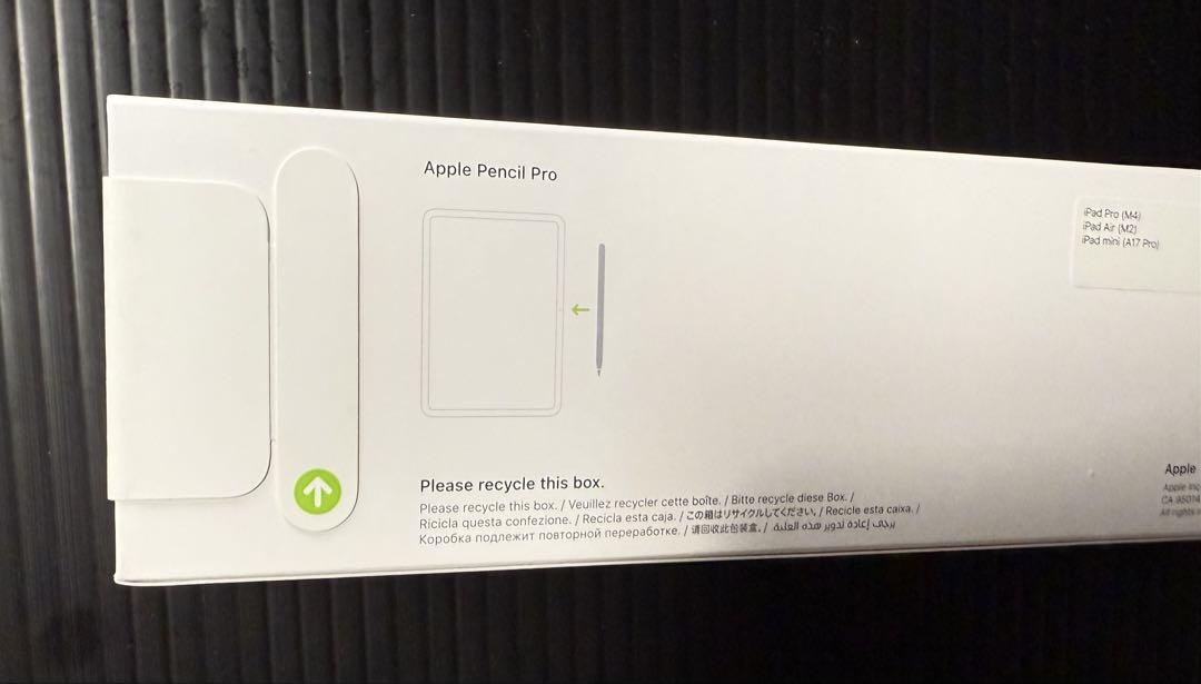 【未開封・新品】アップル ApplePencilPro MX2D3ZA/A Apple ☆保証未開始 新品未開封 Pencil Pro MX2D3ZA/A※レター