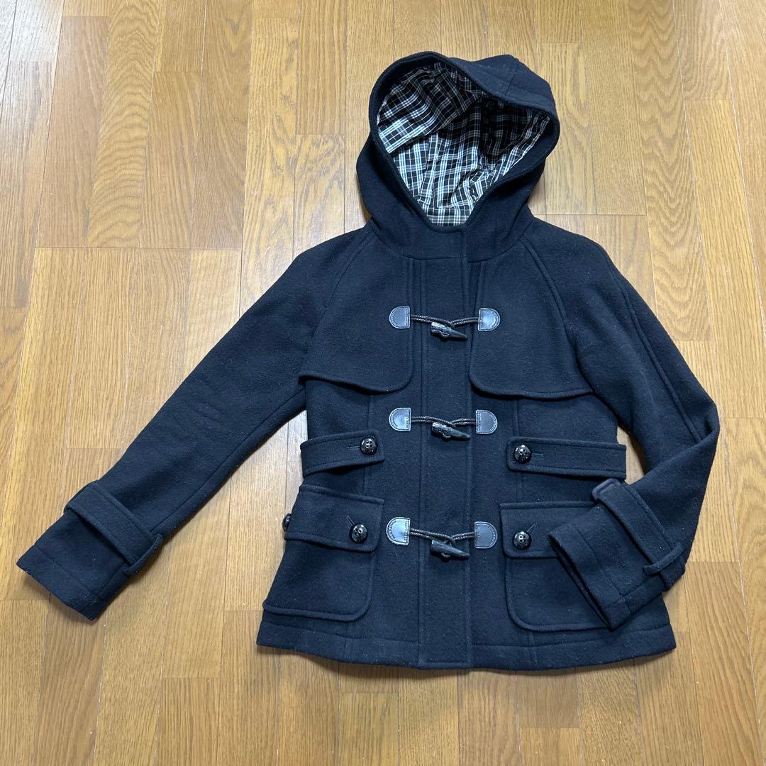 Burberry ブルーレーベル ダッフルコート ネイビーM BURBERRY BLUE LABEL