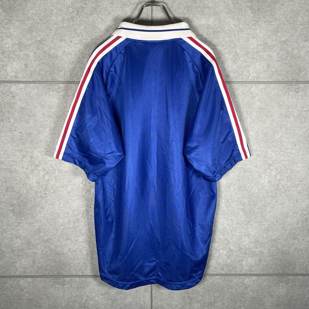 old adidas　ゲームシャツ　万国旗タグ　アームライン　ユニフォーム